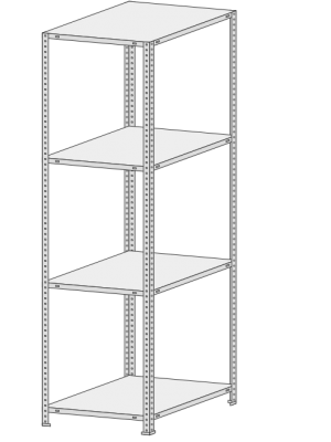 Стеллаж MS Standart  764-2,5