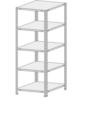 Стеллаж MS Standart  755-2,0