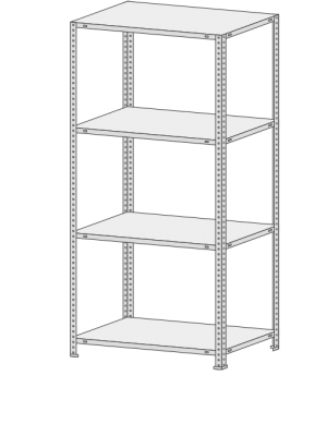 Стеллаж MS-Strong 244-2,2
