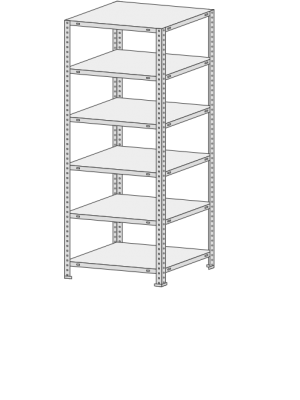 Стеллаж СТФ 745-1,8