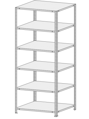 Стеллаж СТФ 1254-2,5
