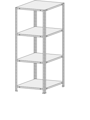 Стеллаж MS Standart  754-2,0