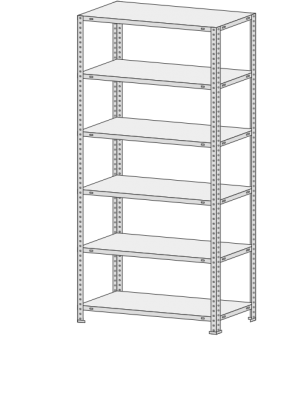 Стеллаж СТФ 1234-2,2